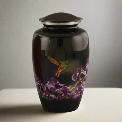 Royal Rapture Urns For Ashes Handcrafted Hummingbird Urn For Adult Female Love Urn Cremation Funeral Memorial