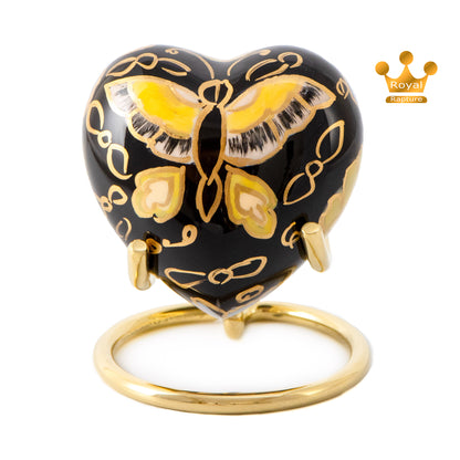 Royal Rapture Love Urn for Ashes Funeral Memorial Cremation Keepsake Heart & Stand