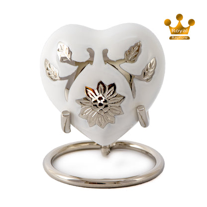 Royal Rapture Love Urn for Ashes Funeral Memorial Cremation Keepsake Heart & Stand