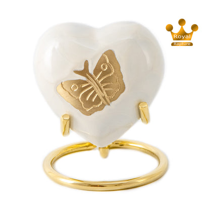 Royal Rapture Love Urn for Ashes Funeral Memorial Cremation Keepsake Heart & Stand